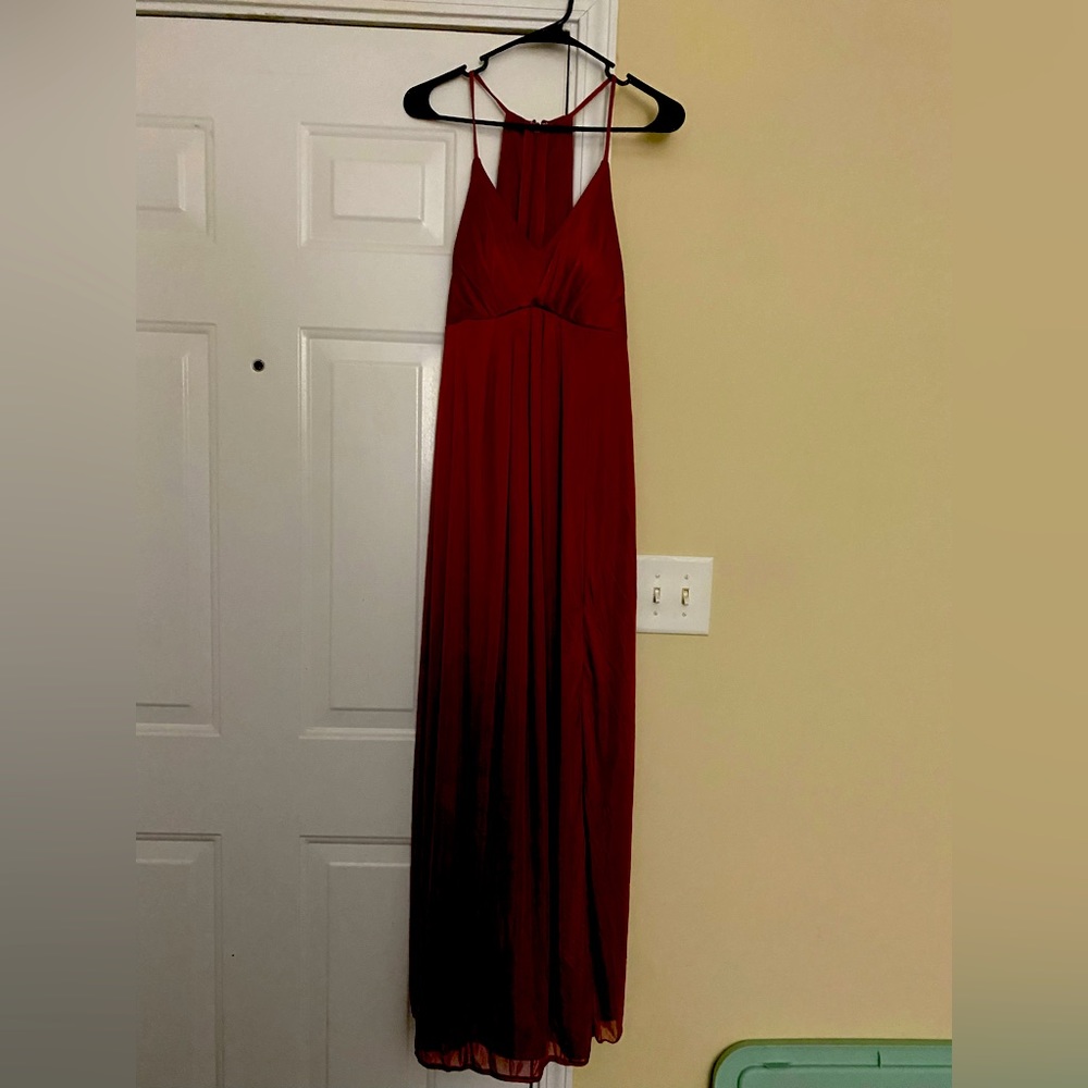 EUC AZAZIE WINE COLORED DRESS. Size A6!
